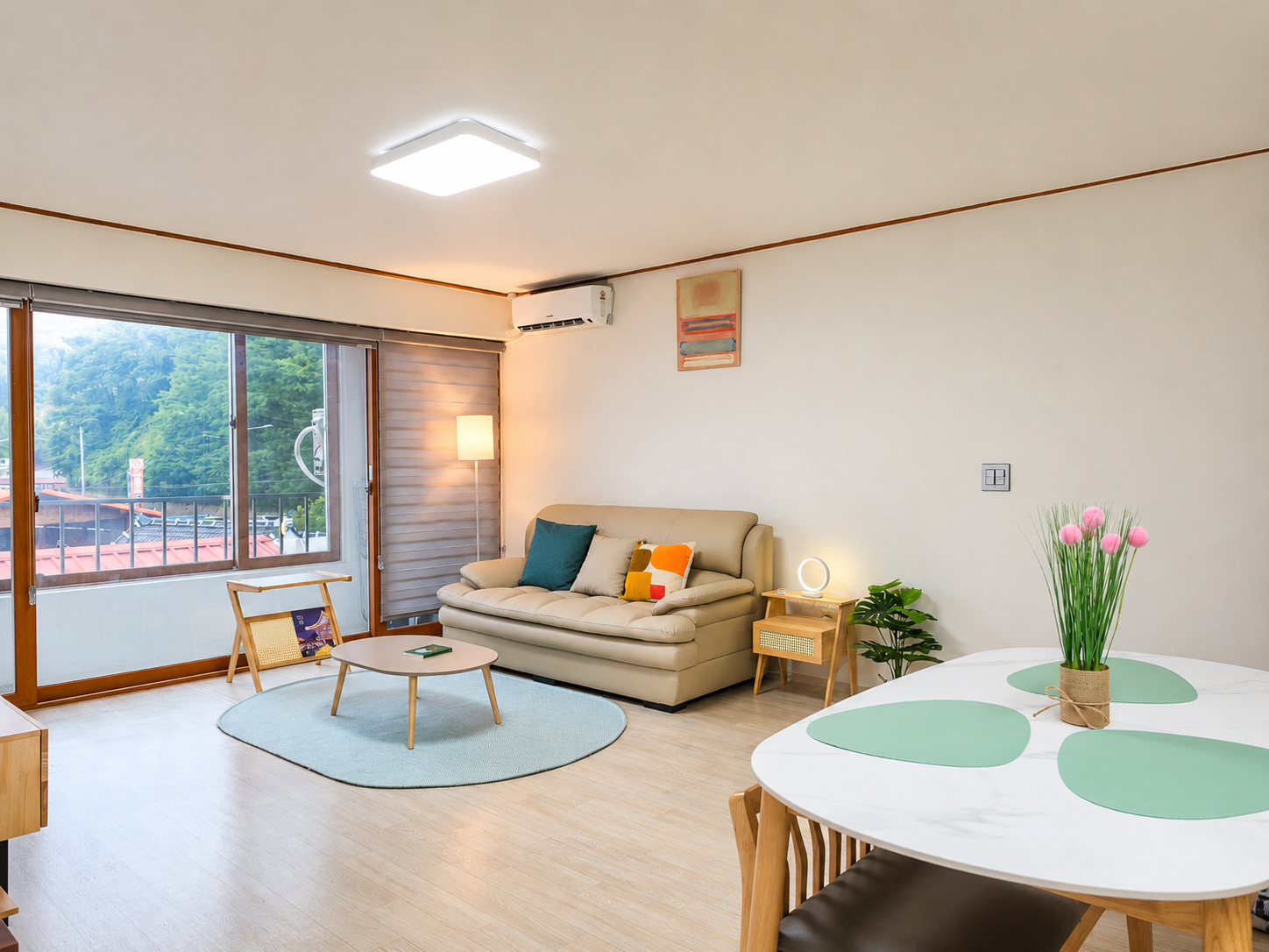 전주천산책 한옥마을10분 산뷰 마을뷰 3인넓은투룸 사진 3